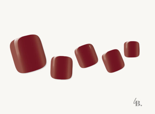 Burgundy Toes